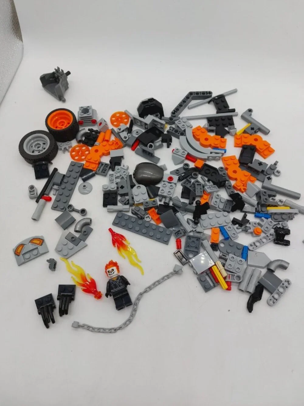 Lego Ghost Rider Minifigure Johnny Blaze Replacement Blocks Incomplete Set